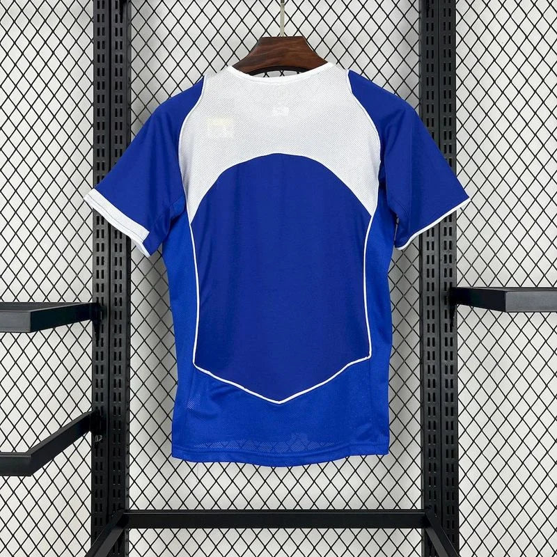 Camiseta retro de fútbol de visitante de Brasil 2004 edición fan