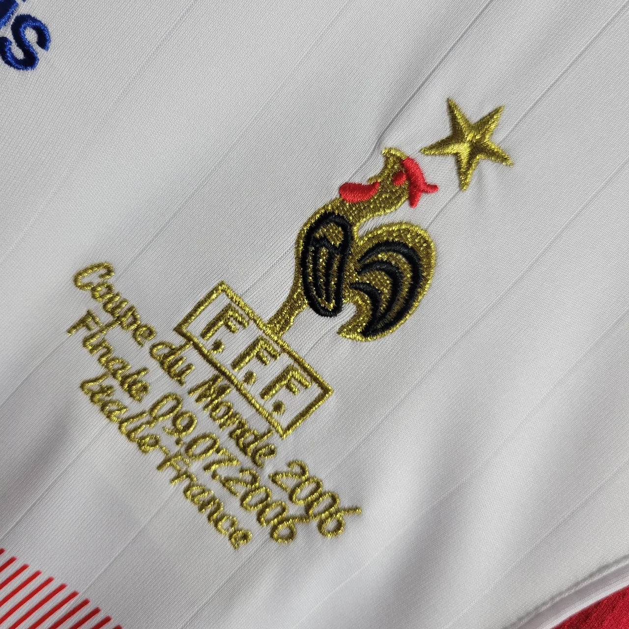 Camiseta retro de fútbol de visitante de Francia 2006 edición fan