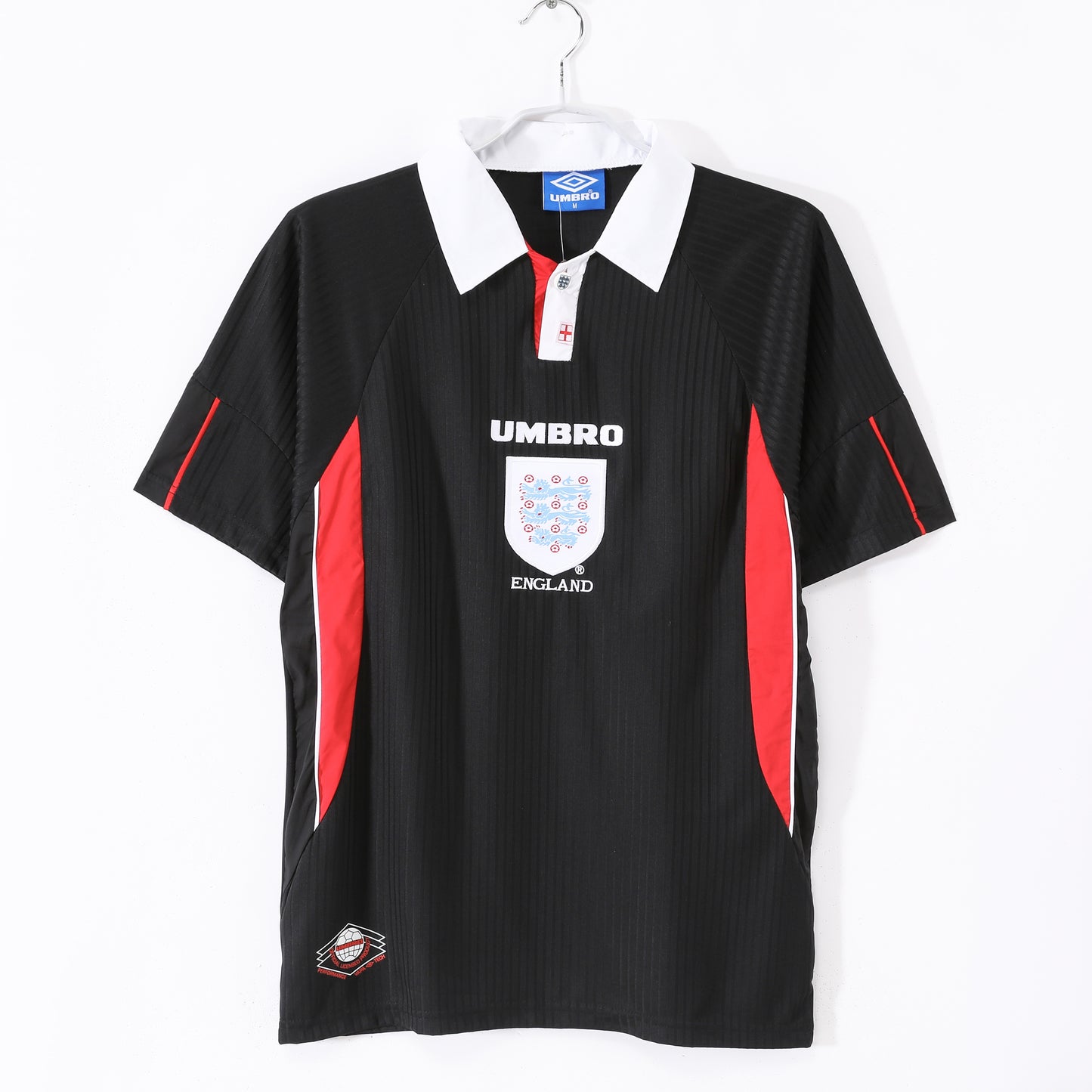 Camiseta retro de la tercera equipación de Inglaterra 1998 edición fan