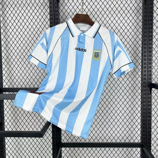 Camiseta retro de local de Argentina 1996 edición fan