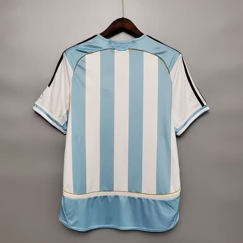 Camiseta retro de local de Argentina 2006 edición fan