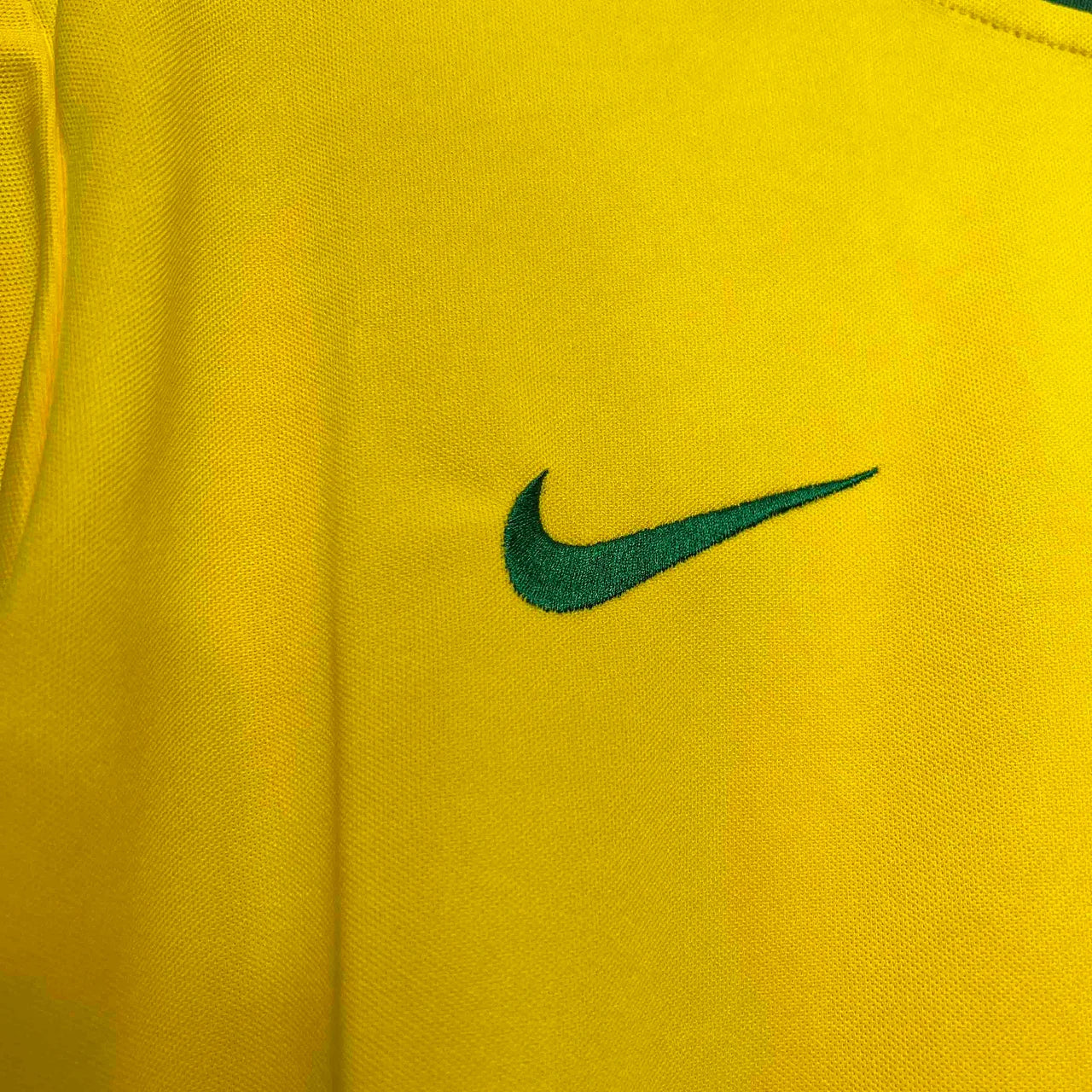 Camiseta retro de local de Brasil 1998 edición fan