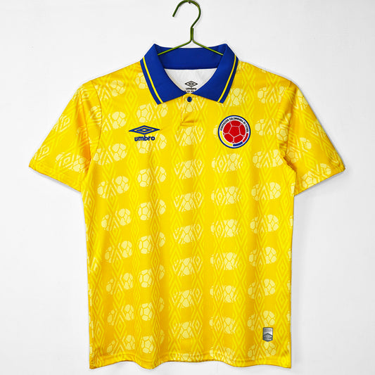 Camiseta retro de local de Colombia 1994 edición fan