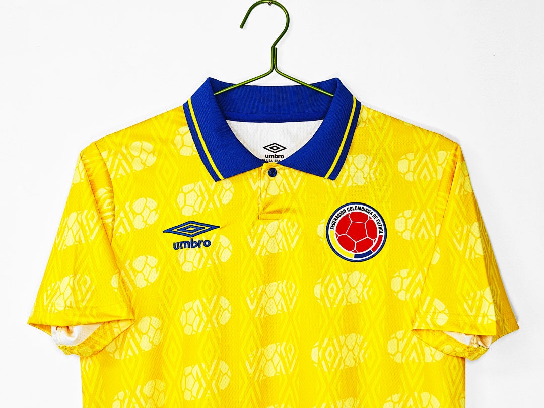 Camiseta retro de local de Colombia 1994 edición fan