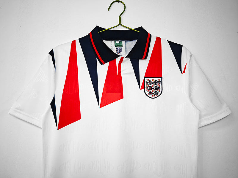 Camiseta retro de local de Inglaterra 1990 edición fan