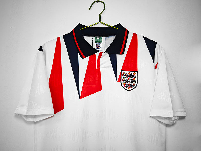 Camiseta retro de local de Inglaterra 1990 edición fan
