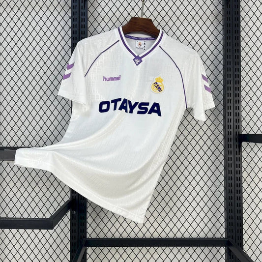 Camiseta retro de local del Real Madrid 1990/92 edición fan