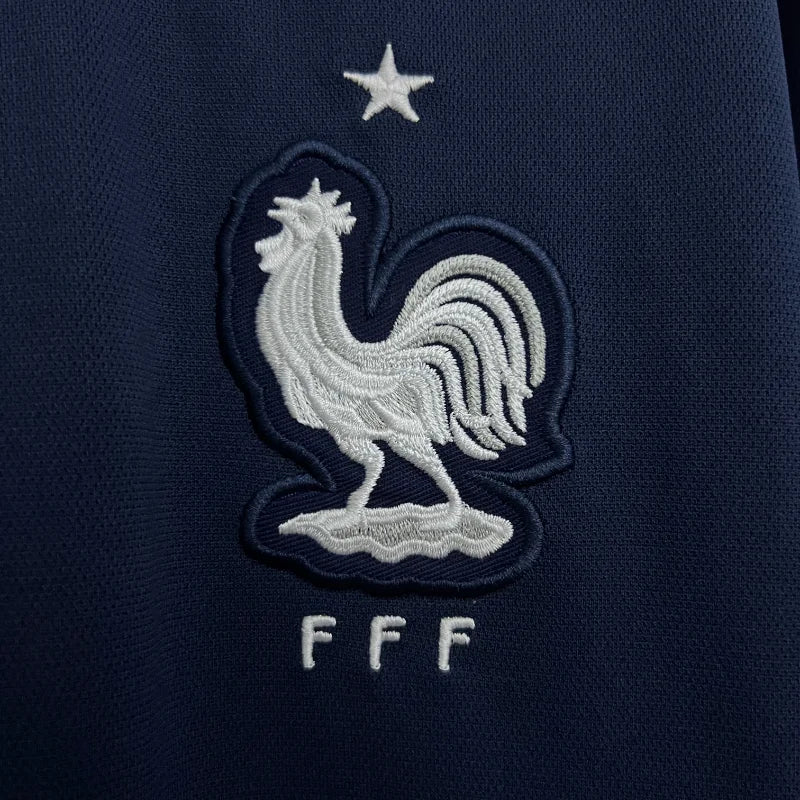 Camiseta retro de manga larga de local de Francia 2014 edición fan
