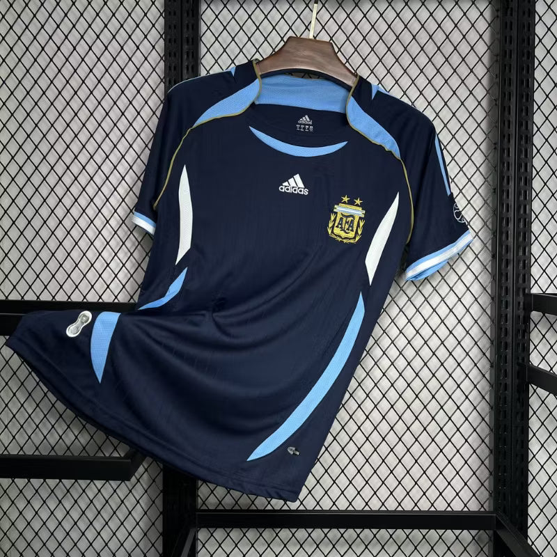 Camiseta retro de visitante de Argentina 2006 edición fan