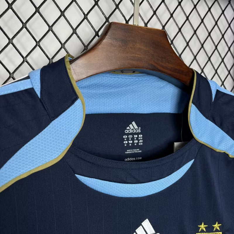 Camiseta retro de visitante de Argentina 2006 edición fan