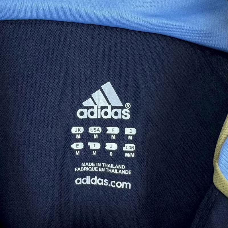 Camiseta retro de visitante de Argentina 2006 manga larga edición fan