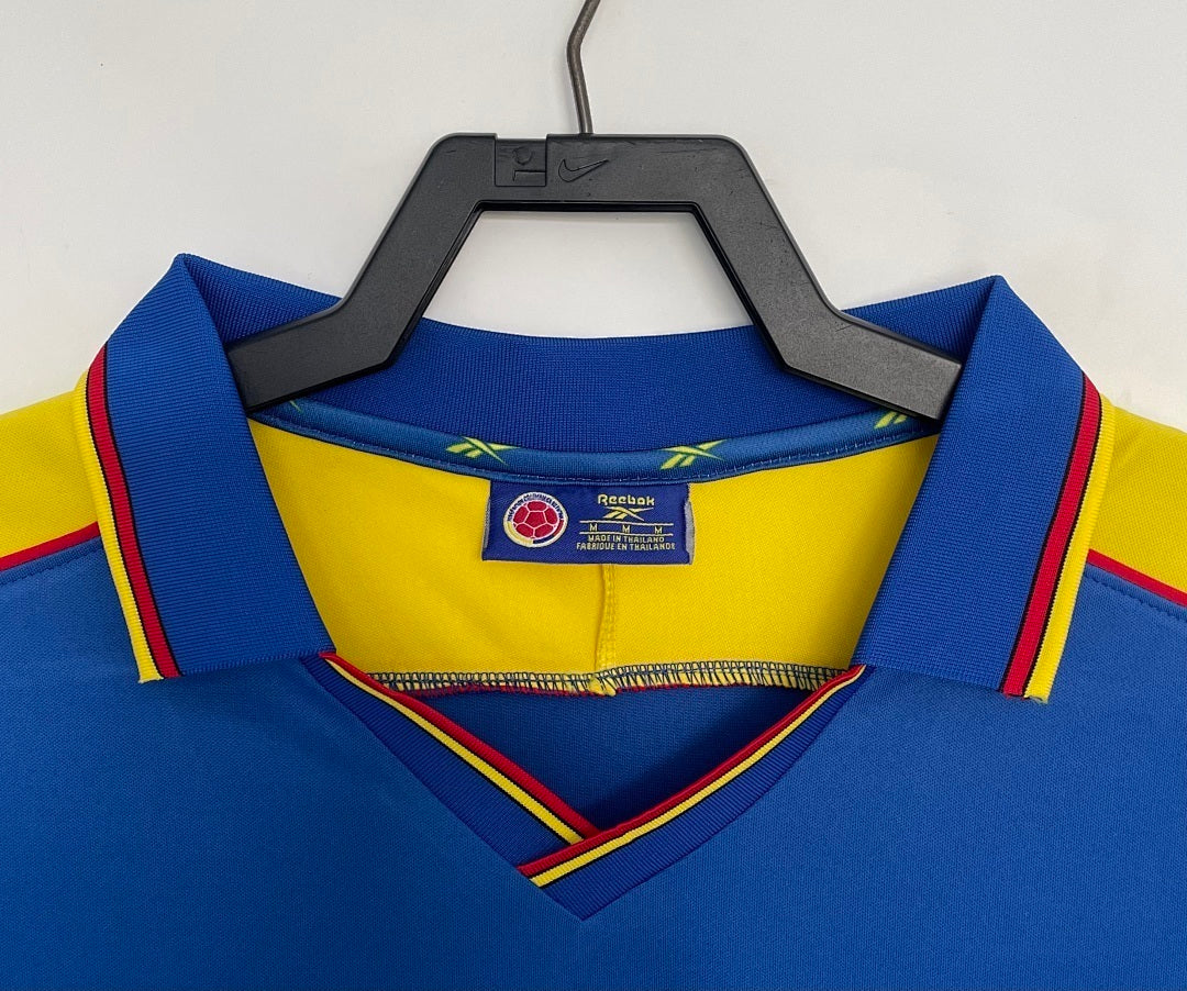Camiseta retro de visitante de Colombia 1998 edición fan