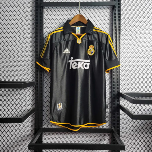 Camiseta retro de visitante del Real Madrid 1999/2001 edición fan