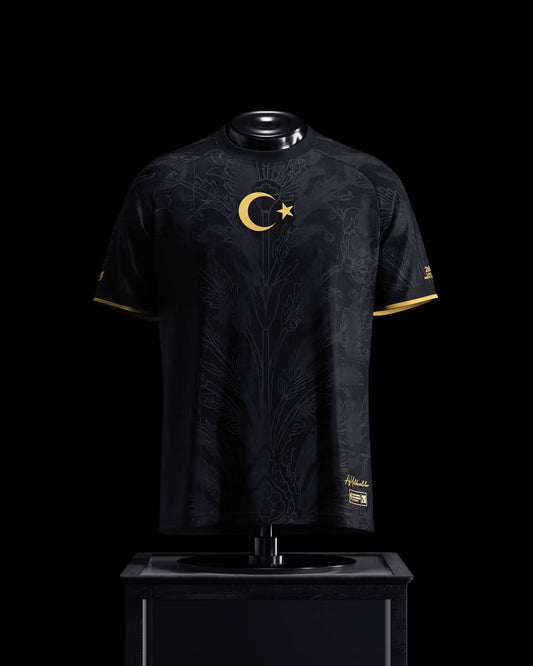 Camiseta tradicional de Turquía negra 2026 edición fan