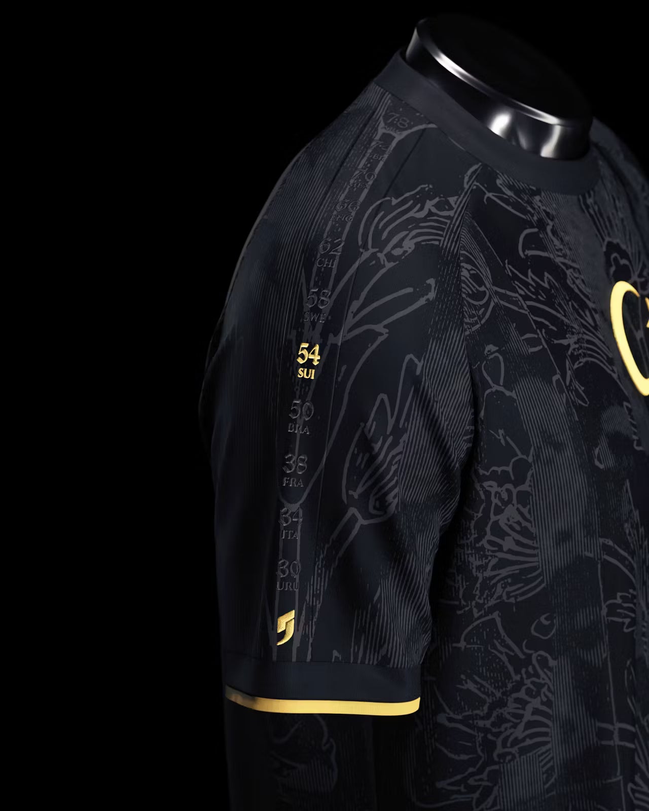 Camiseta tradicional de Turquía negra 2026 edición fan