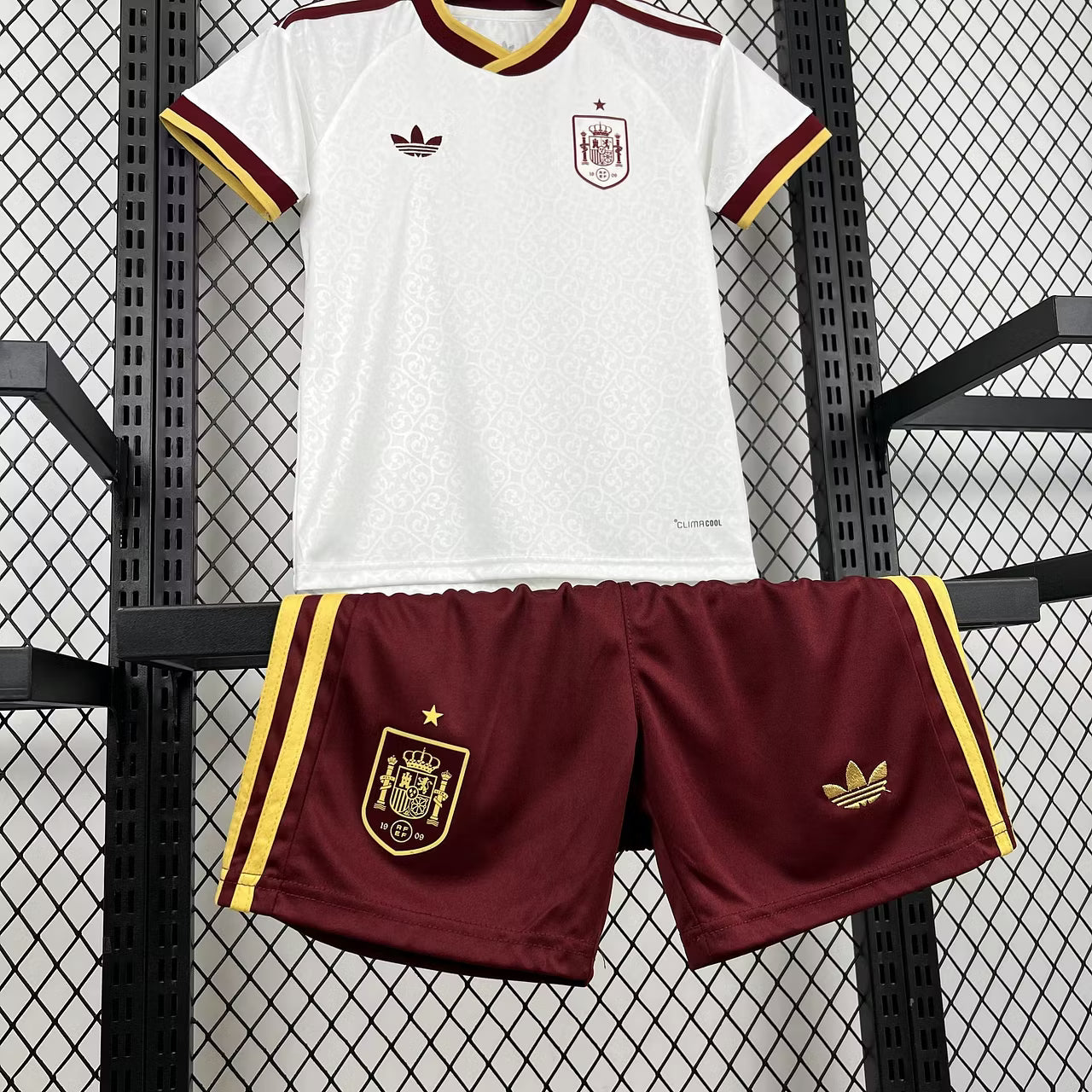 Conjunto infantil de visitante de España 2026 edición fan