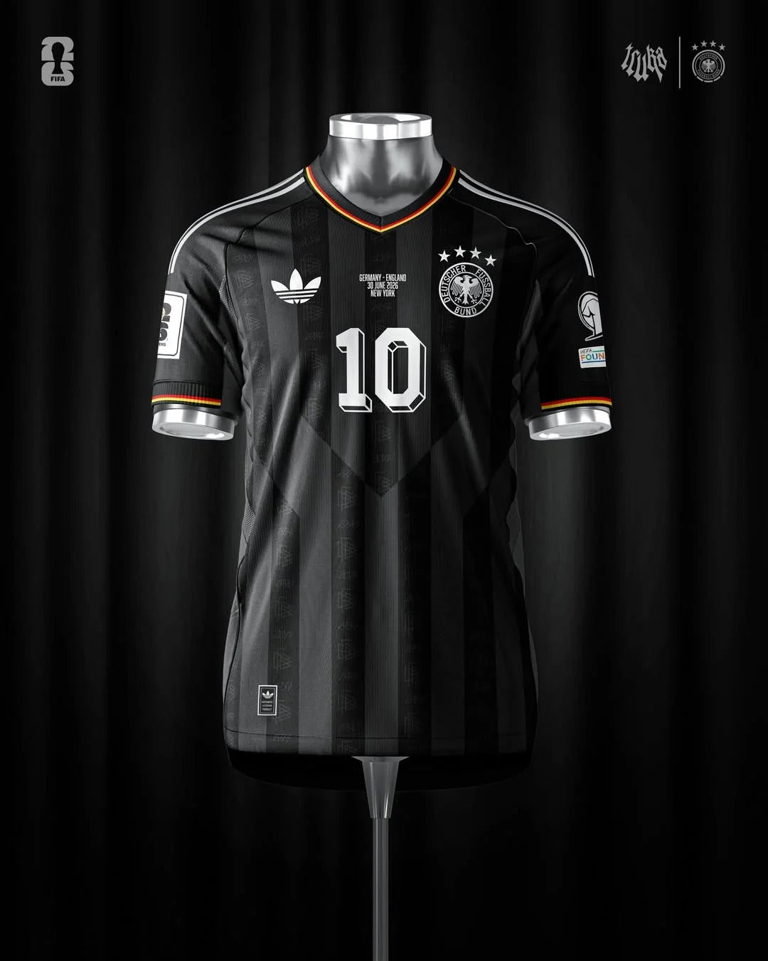 Duitsland 2026 Speciale Editie Zwart Shirt